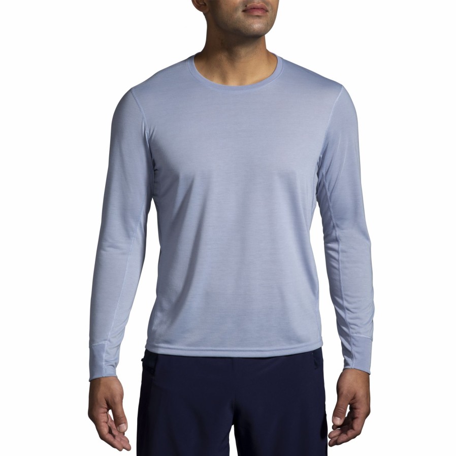 Men'S Running Apparel * | Distance Long Sleeve Brooks Low Price