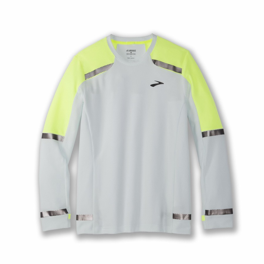 Men'S Running Apparel * | Carbonite Long Sleeve Brooks Discount Online