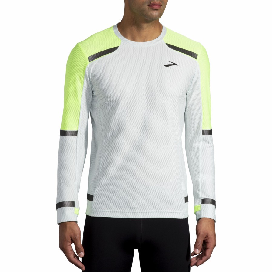 Men'S Running Apparel * | Carbonite Long Sleeve Brooks Discount Online