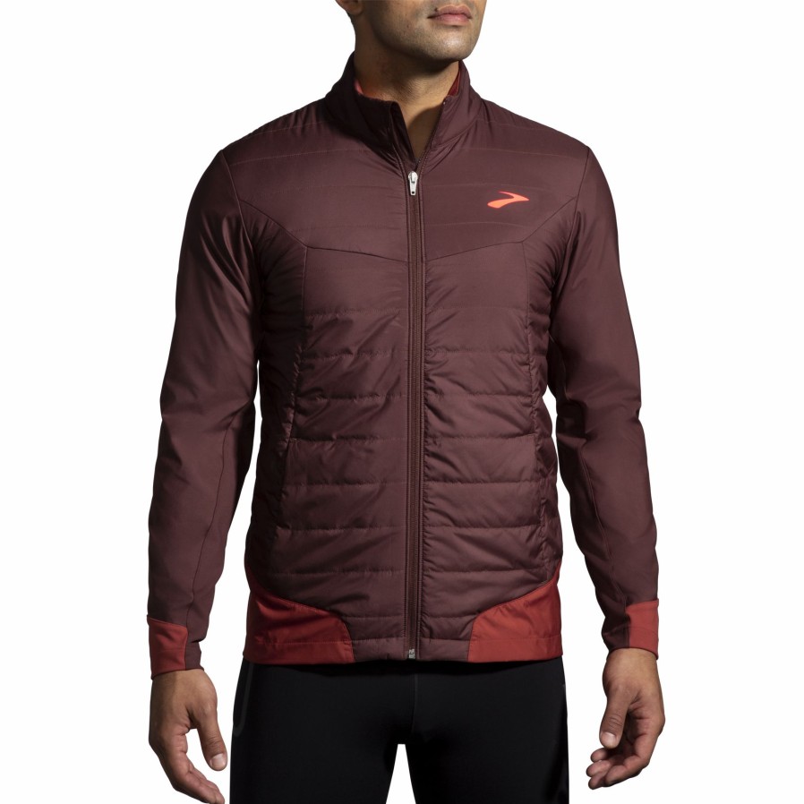 Men'S Running Apparel * | Shield Hybrid Jacket 2.0 Brooks Low Price