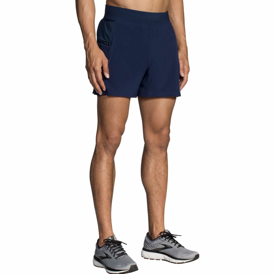 Men'S Running Apparel * | Sherpa 5 2-In-1 Short Brooks New