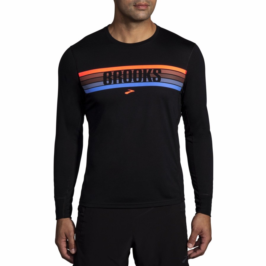 Men'S Running Apparel * | Distance Graphic Long Sleeve Brooks Featured