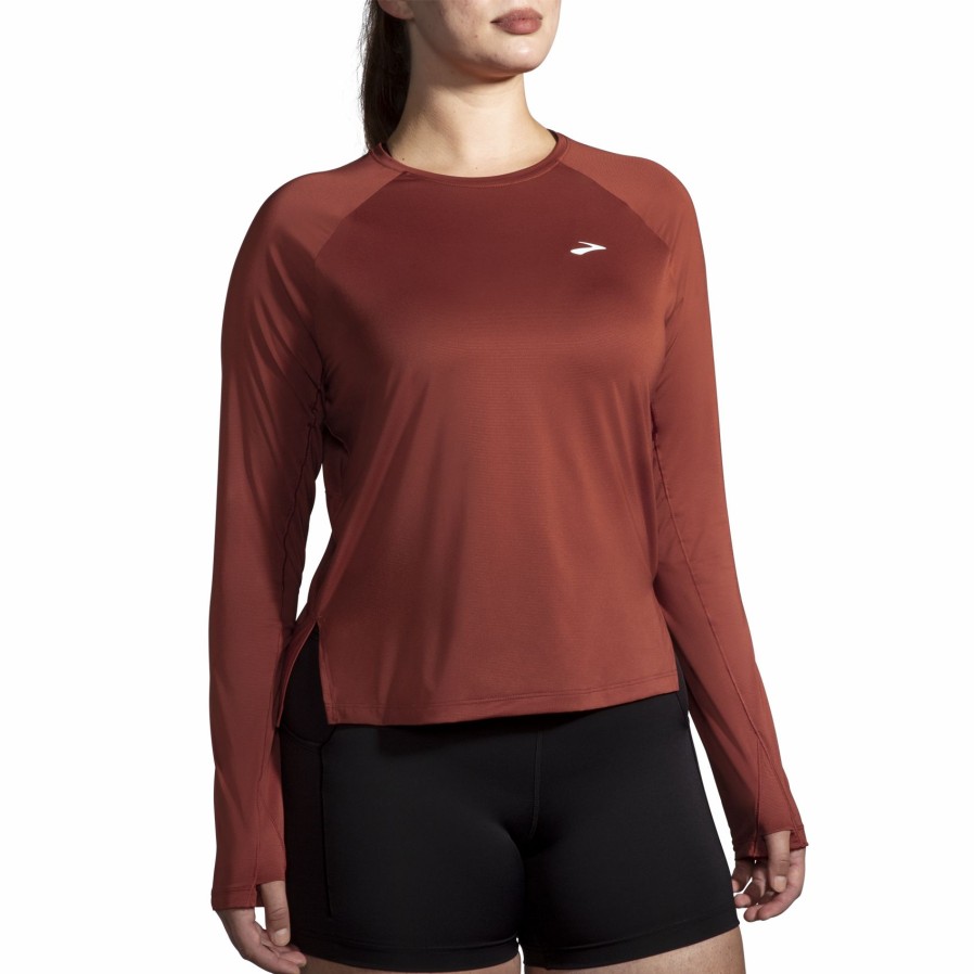 Women'S Running Apparel * | Sprint Free Long Sleeve Brooks Low Price