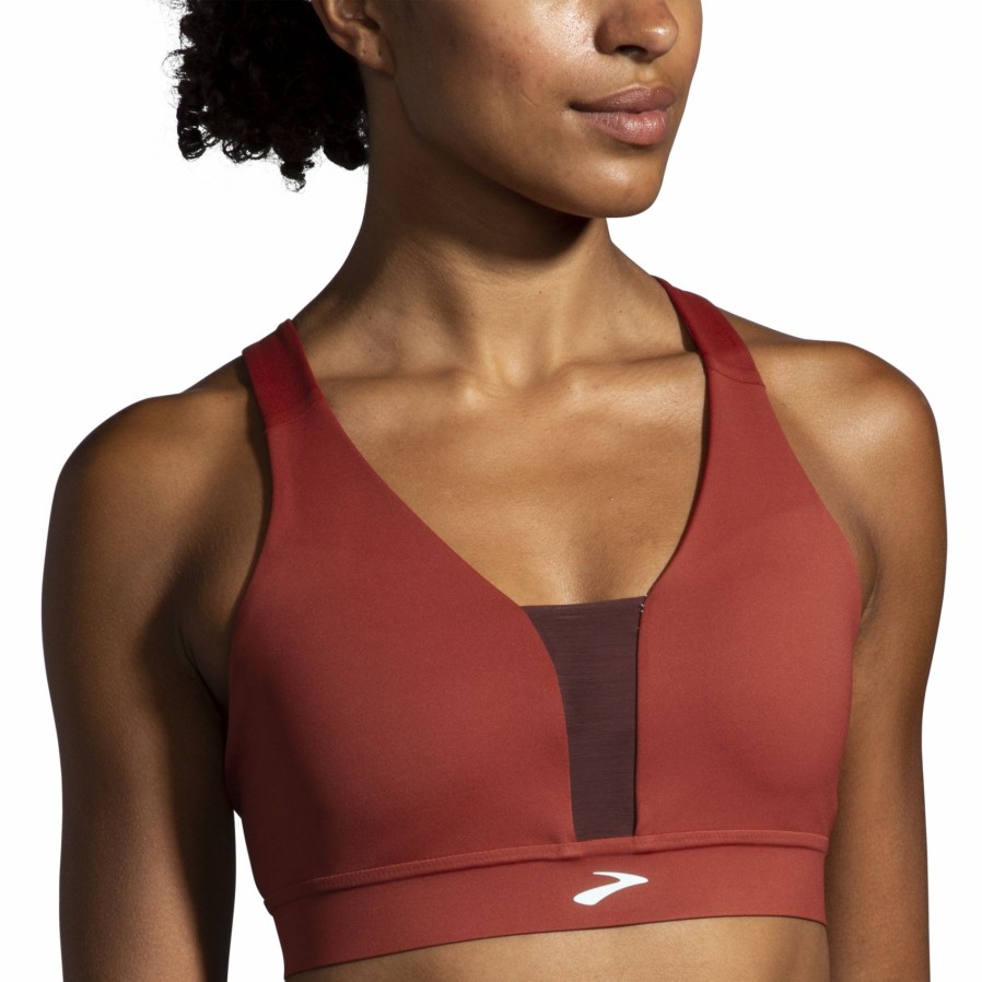 Women'S Running Apparel * | Drive Plunge Run Bra Brooks Featured