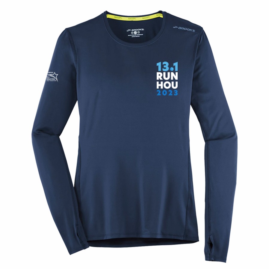 Women'S Running Apparel * | Houston23 Distance Long Sleeve 2.0 Brooks New Threads