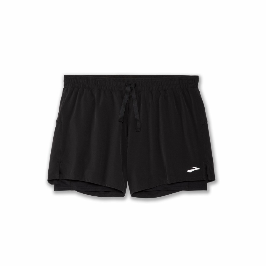 Women'S Running Apparel * | Moment 5 2-In-1 Short Brooks Hot Sale