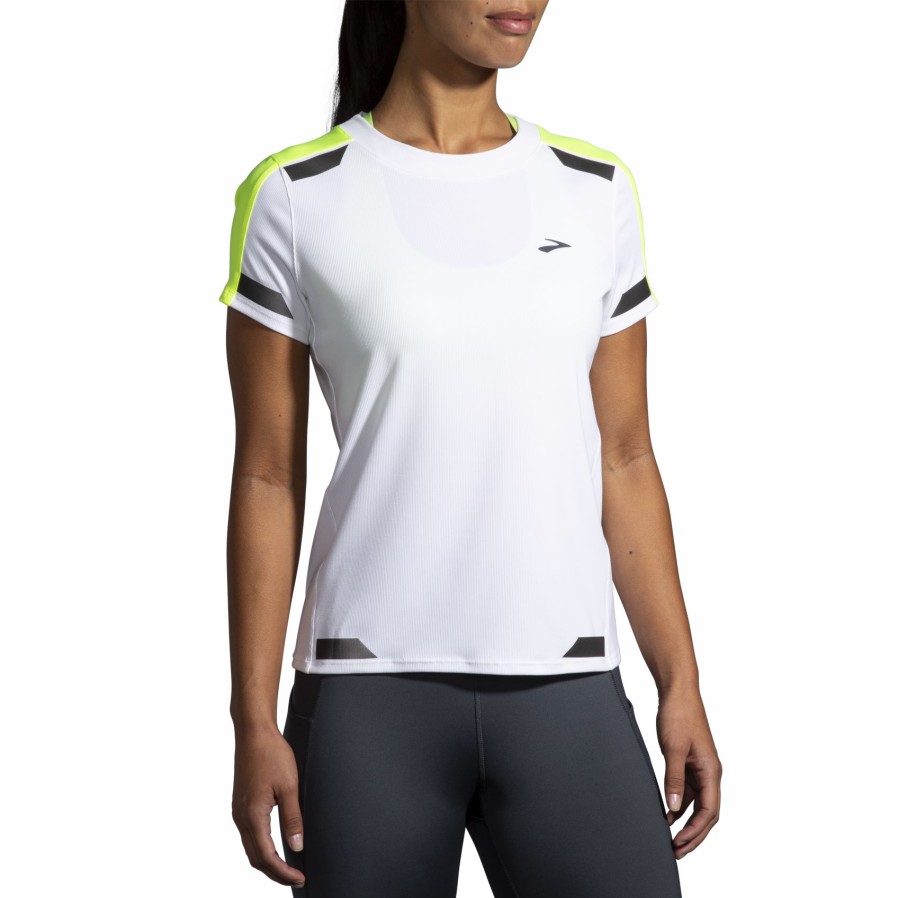 Women'S Running Apparel * | Run Visible Short Sleeve Brooks Exquisite Gifts