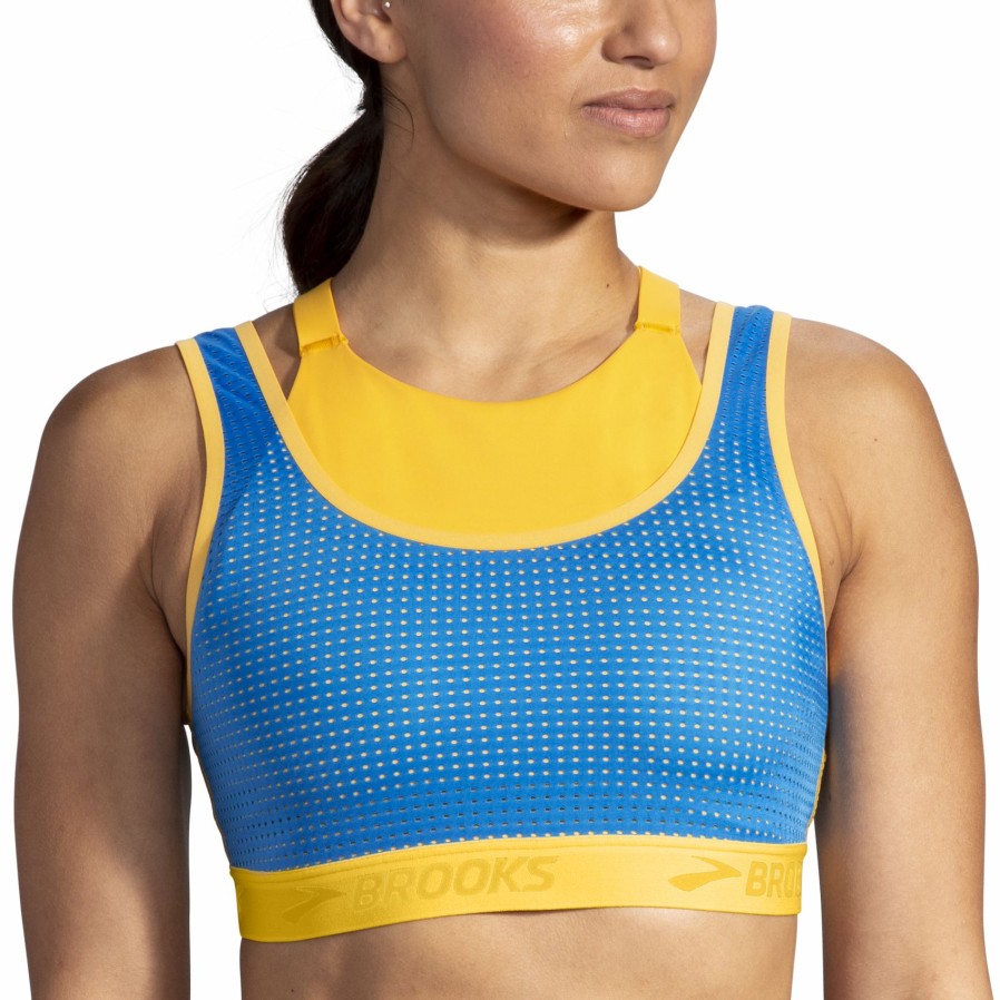 Women'S Running Apparel * | Drive Mesh Run Bra Brooks Hot Sale