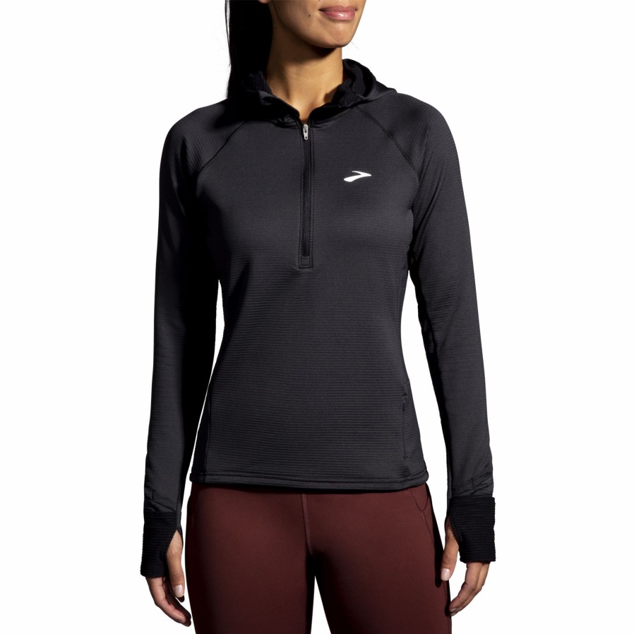 Women'S Running Apparel * | Notch Thermal Hoodie 2.0 Brooks Outlet